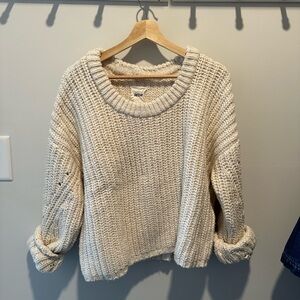 Cozy Knit Sweater - Cream